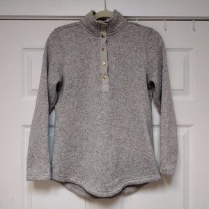 Charles River Apparel Button Up Fleece Pullover Size S